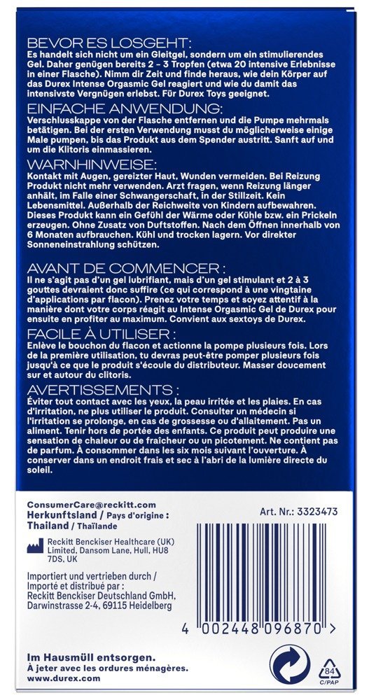 Durex Intense Orgasmic Gel10ml