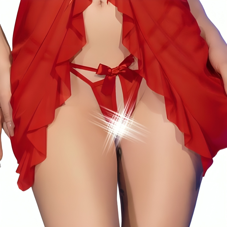 CHILIROSE - CR 4696 BABYDOLL & TANGA, SCHWARZ,