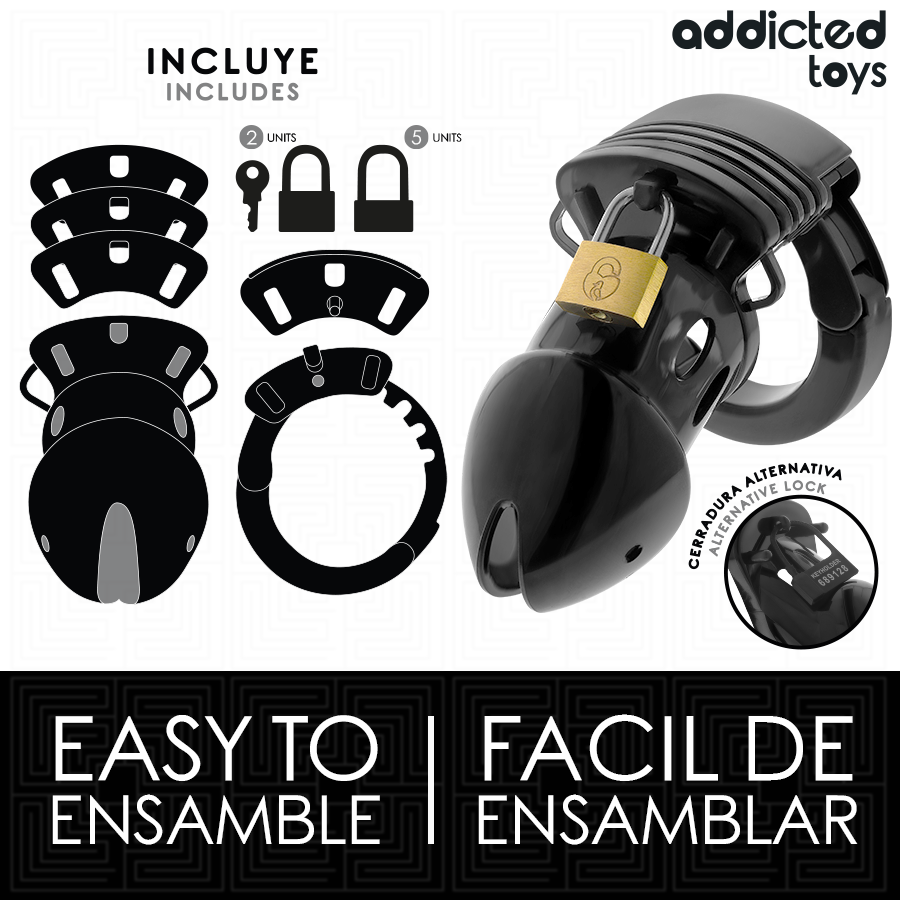 ADDICTED TOYS LOCKED - CHASTITY DEPTHS PENISKÄFIG 7,5 CM