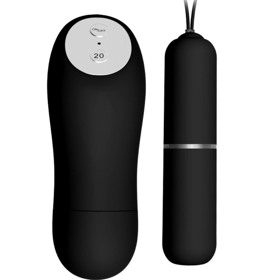 BAILE - Stringtanga mit Vibrationskugel und Fernbedienung, Schwarz