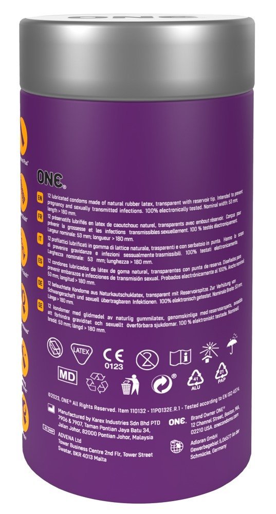 ONE Mixed Pleasures 12er, transparent