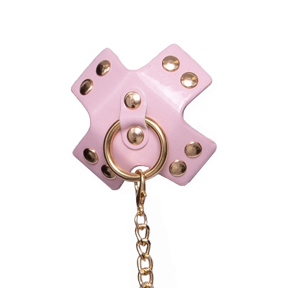 BK Brustschmuck Pink mit Kette