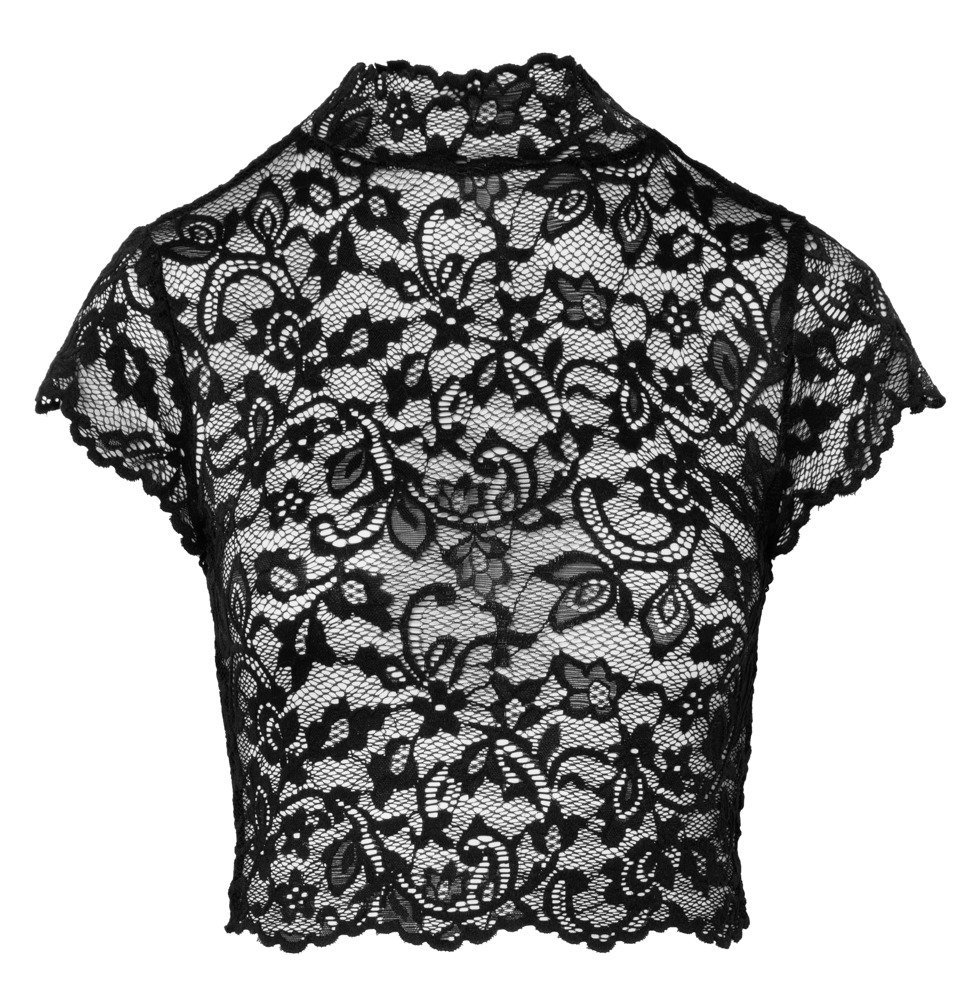 Noir Top Spitze, schwarz
