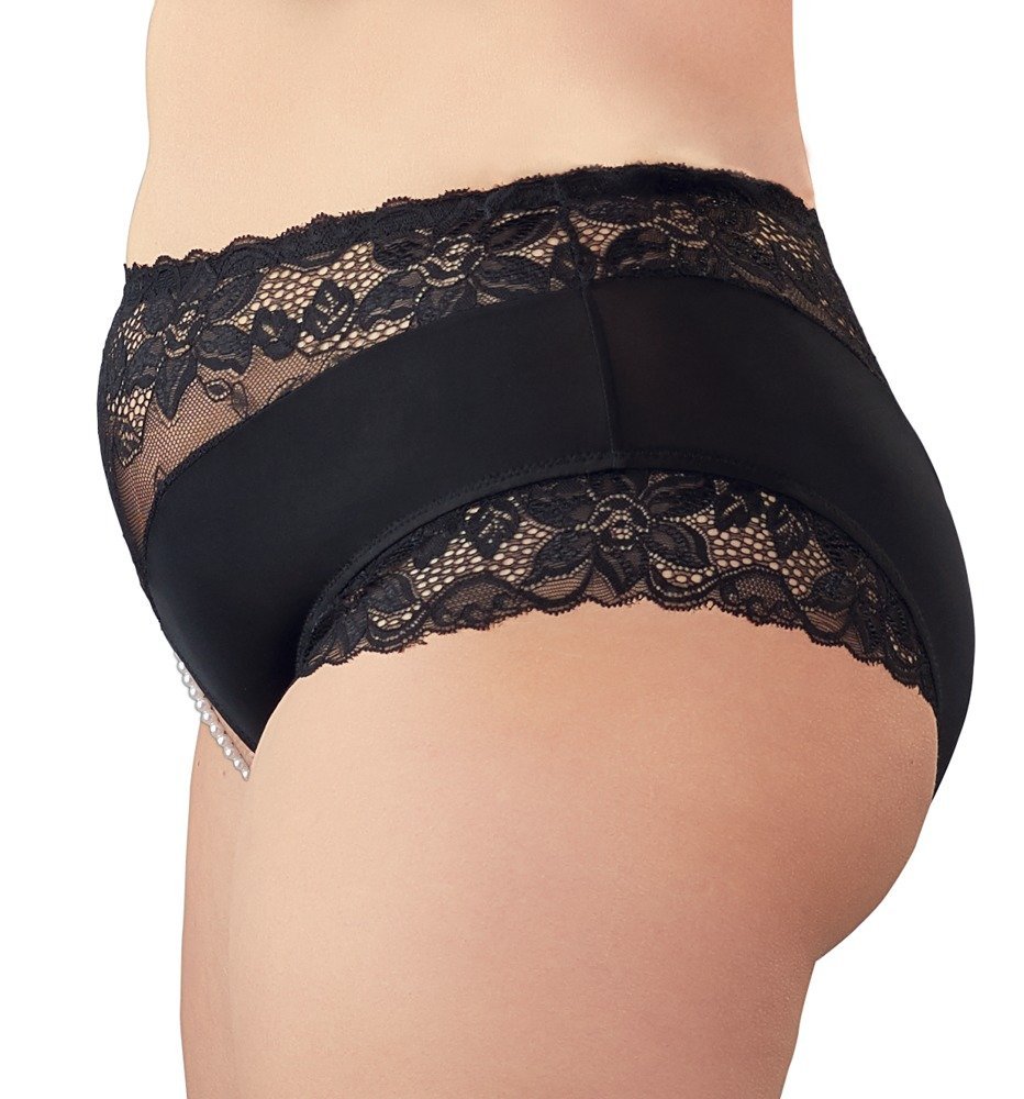 Perlenslip schwarz