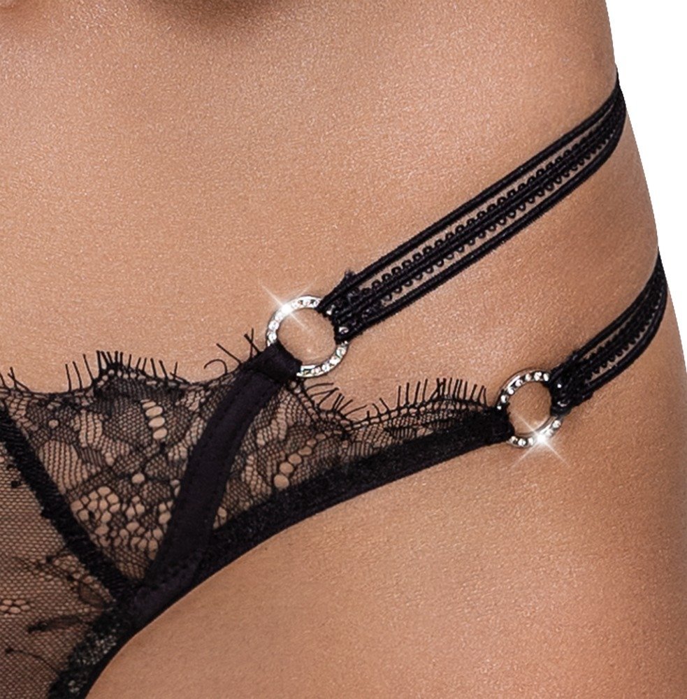 Riostring ouvert, schwarz