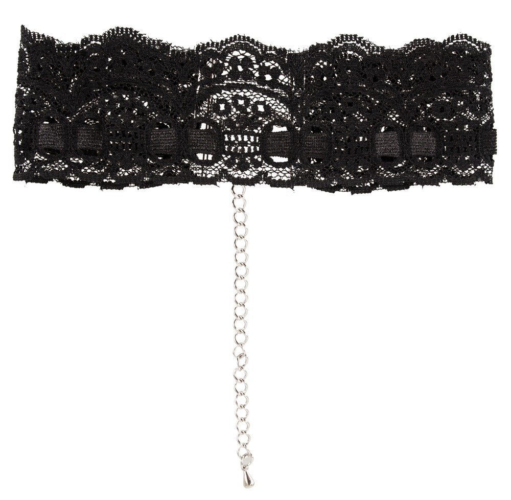 Halsband Spitze, schwarz