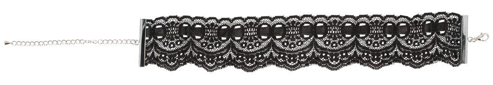 Halsband Spitze, schwarz