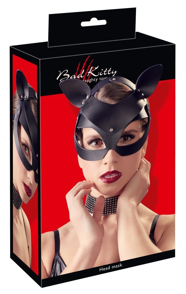 Bad Kitty Catmask Strass, schwarz