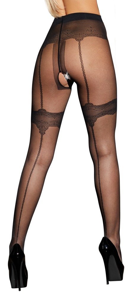 Strumpfhose ouvert, schwarz