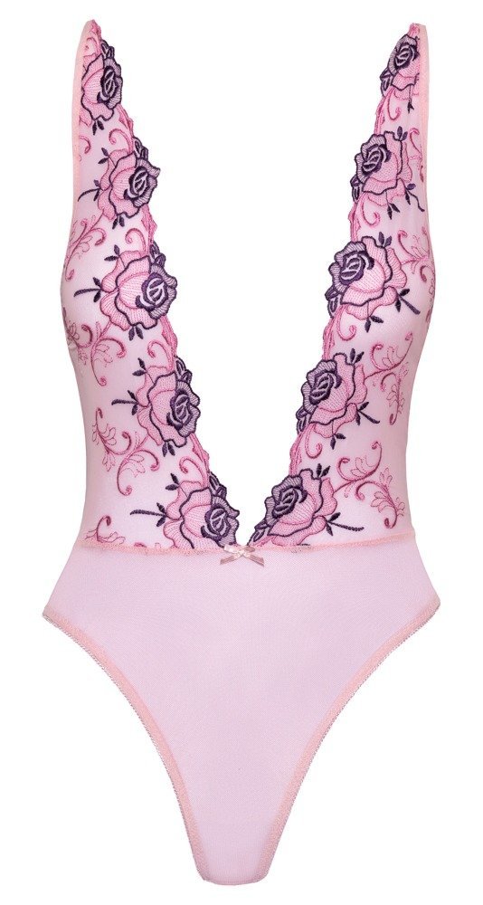 Body Stickerei, rosa