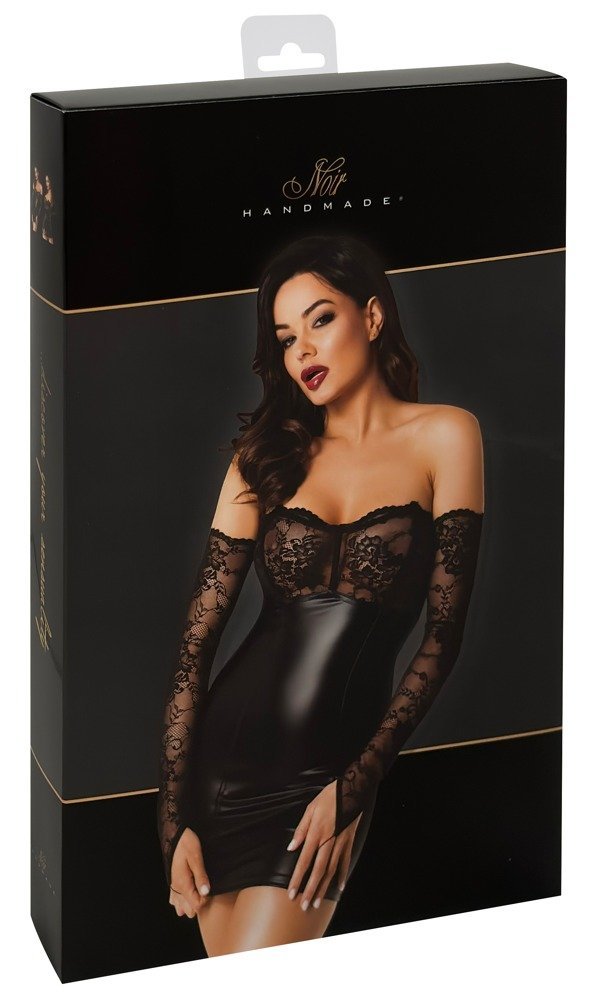 Noir Kleid Stulpen, schwarz