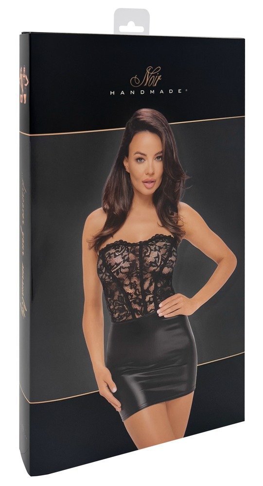 Noir Tubekleid, schwarz