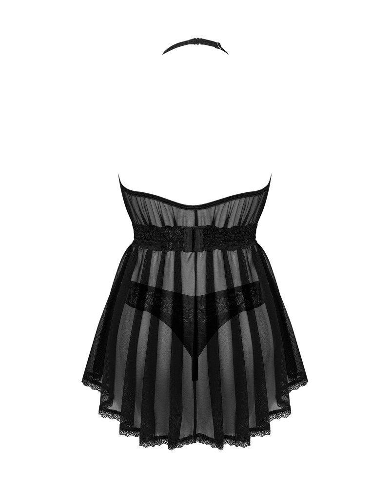 Babydoll plus String Serafia, schwarz