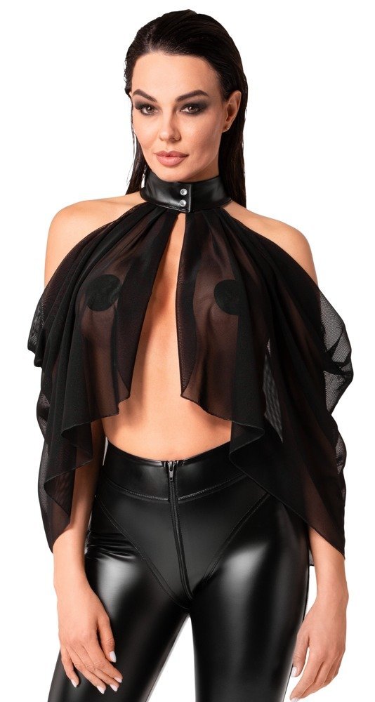 Noir Bolero Tüll, schwarz