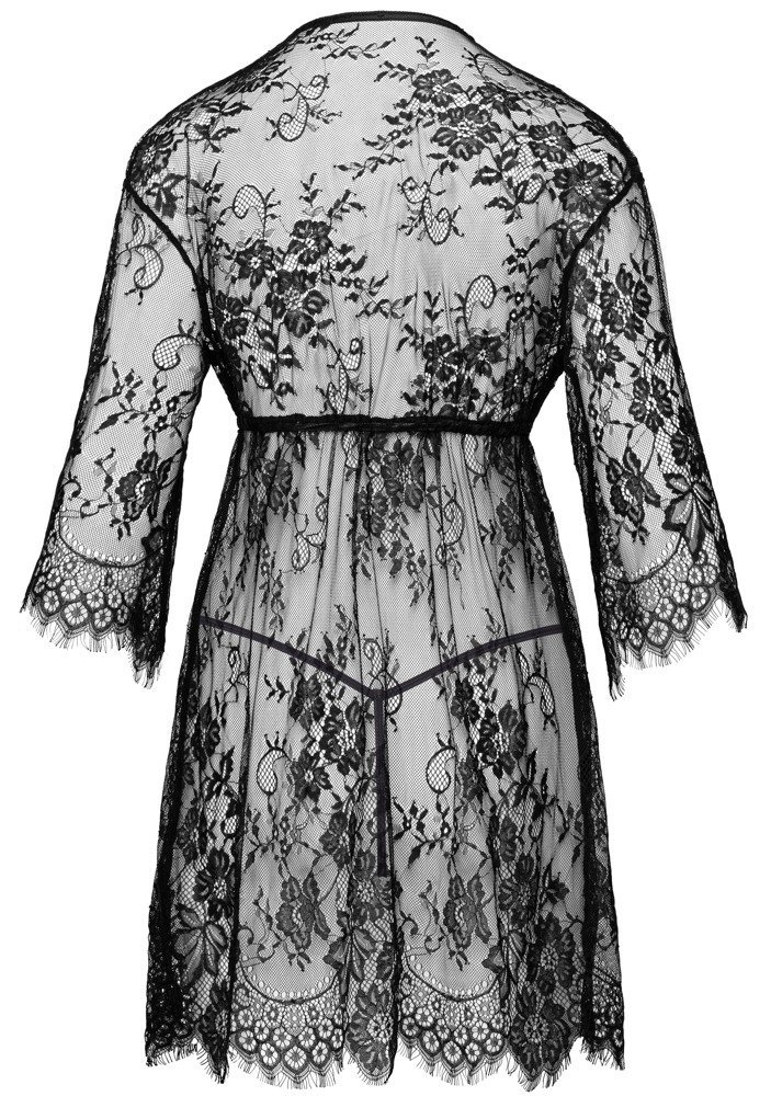 Kimono Spitze, schwarz