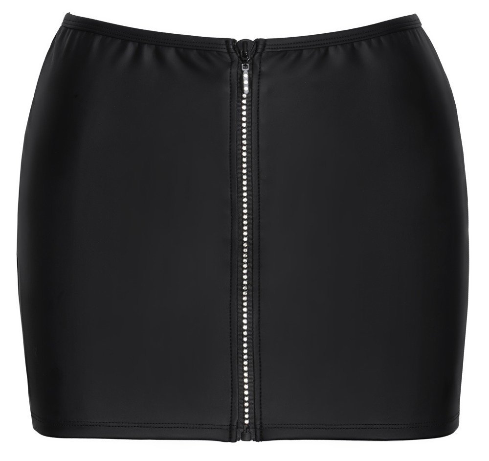 Rock Strasszip, schwarz