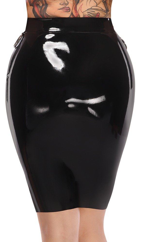 Rock aus Latex, schwarz