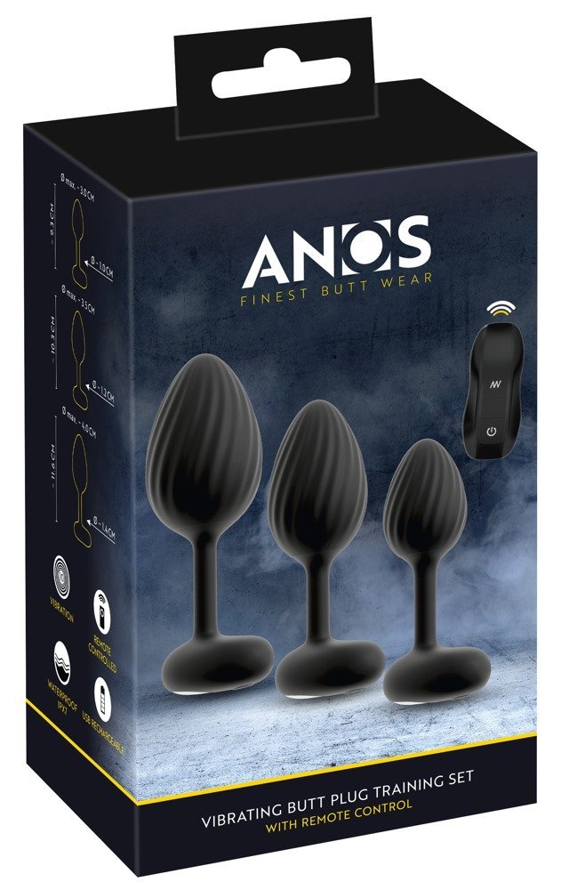 ANOS Vibrating Butt Plug Train